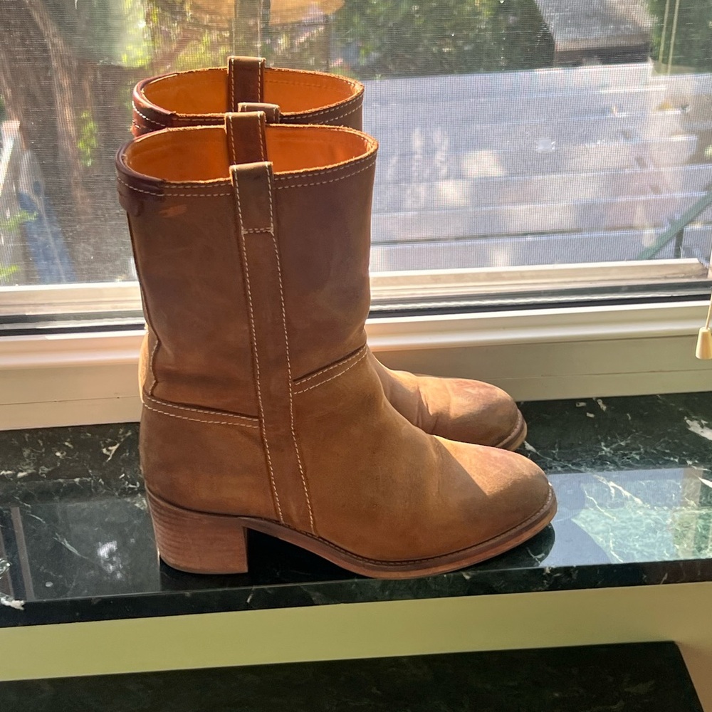Carlo Scarpa Tan Heeled Boots